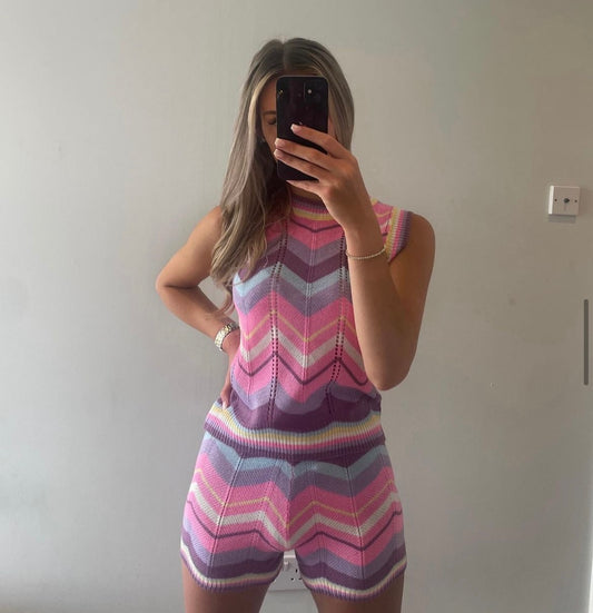 PINK PATTERNED CO ORD
